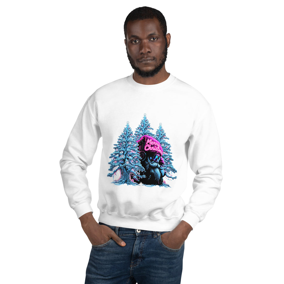 Neon Glow for the Holidays: The Men’s Sweatshirt That Redefines Christmas Style