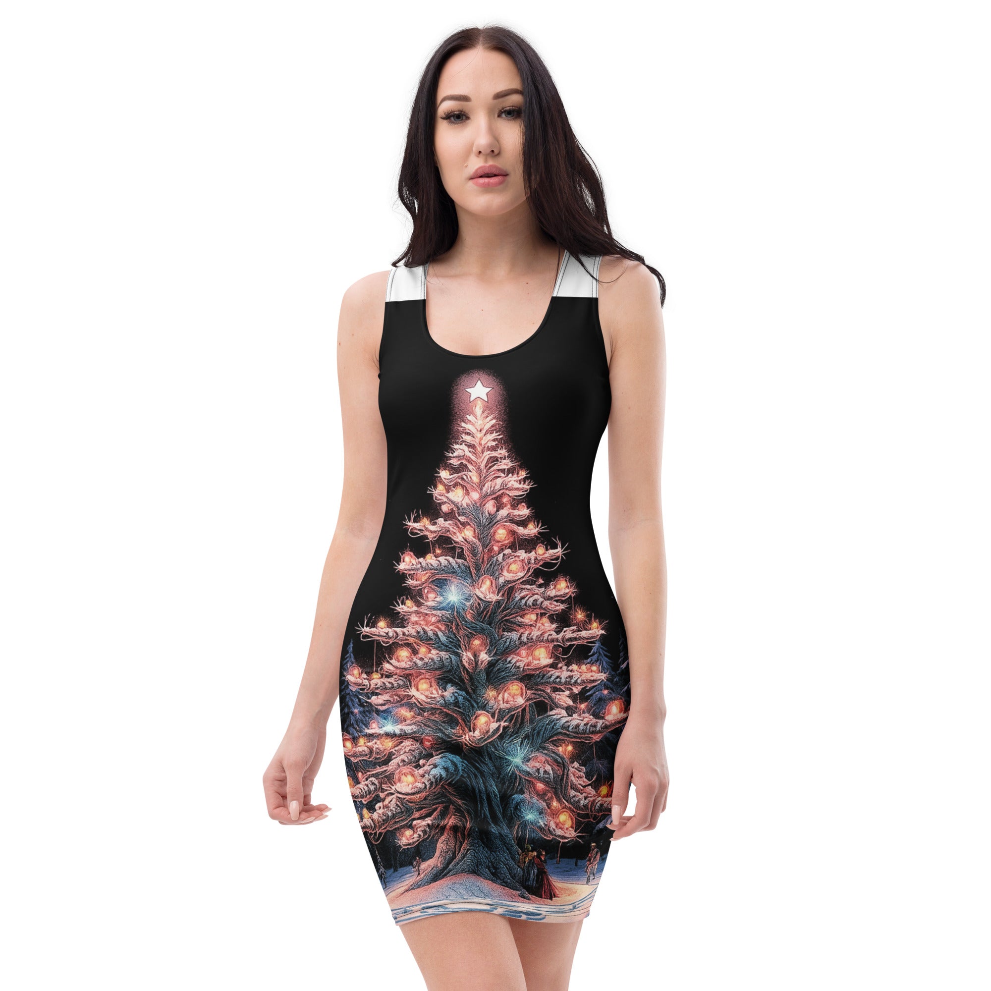 vantageu womens christmas fairy premium dress front view