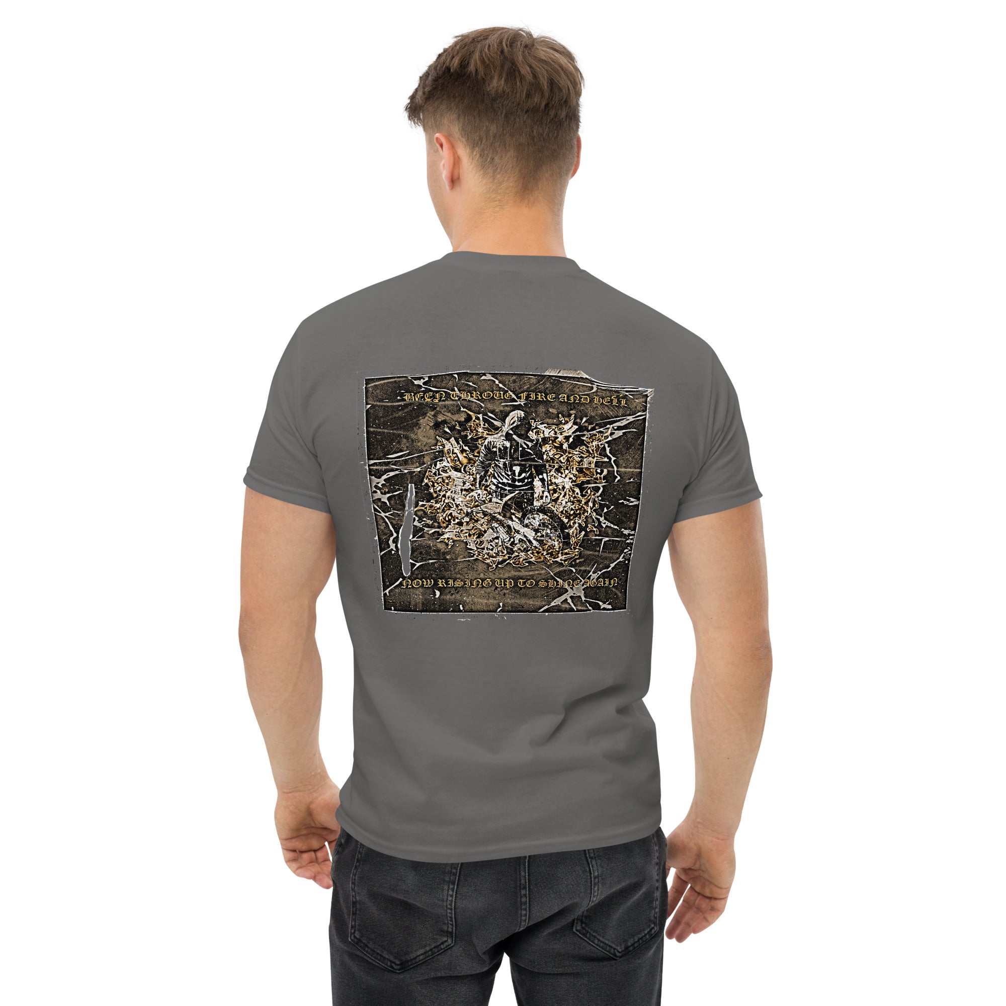 vantageu men biker mood premium tee back graphic detail