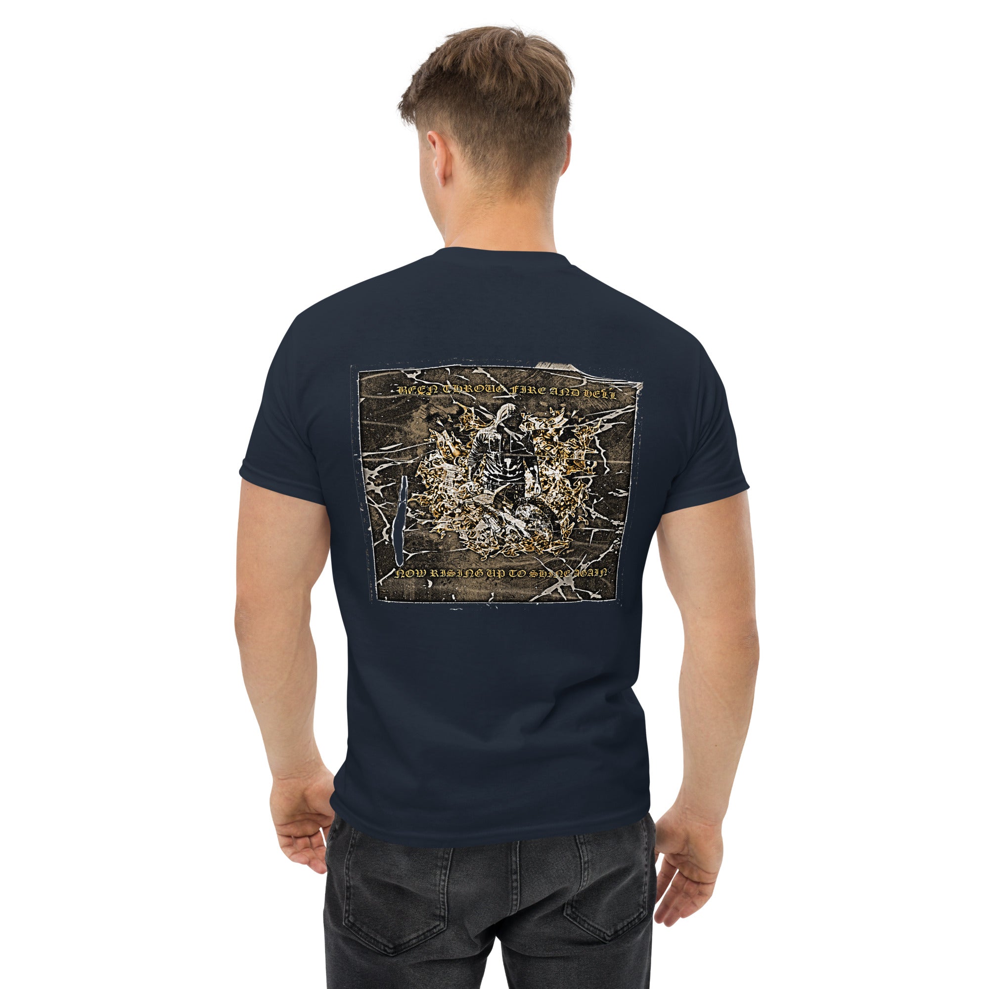 close-up vantageu biker mood graphic print premium cotton men’s tee