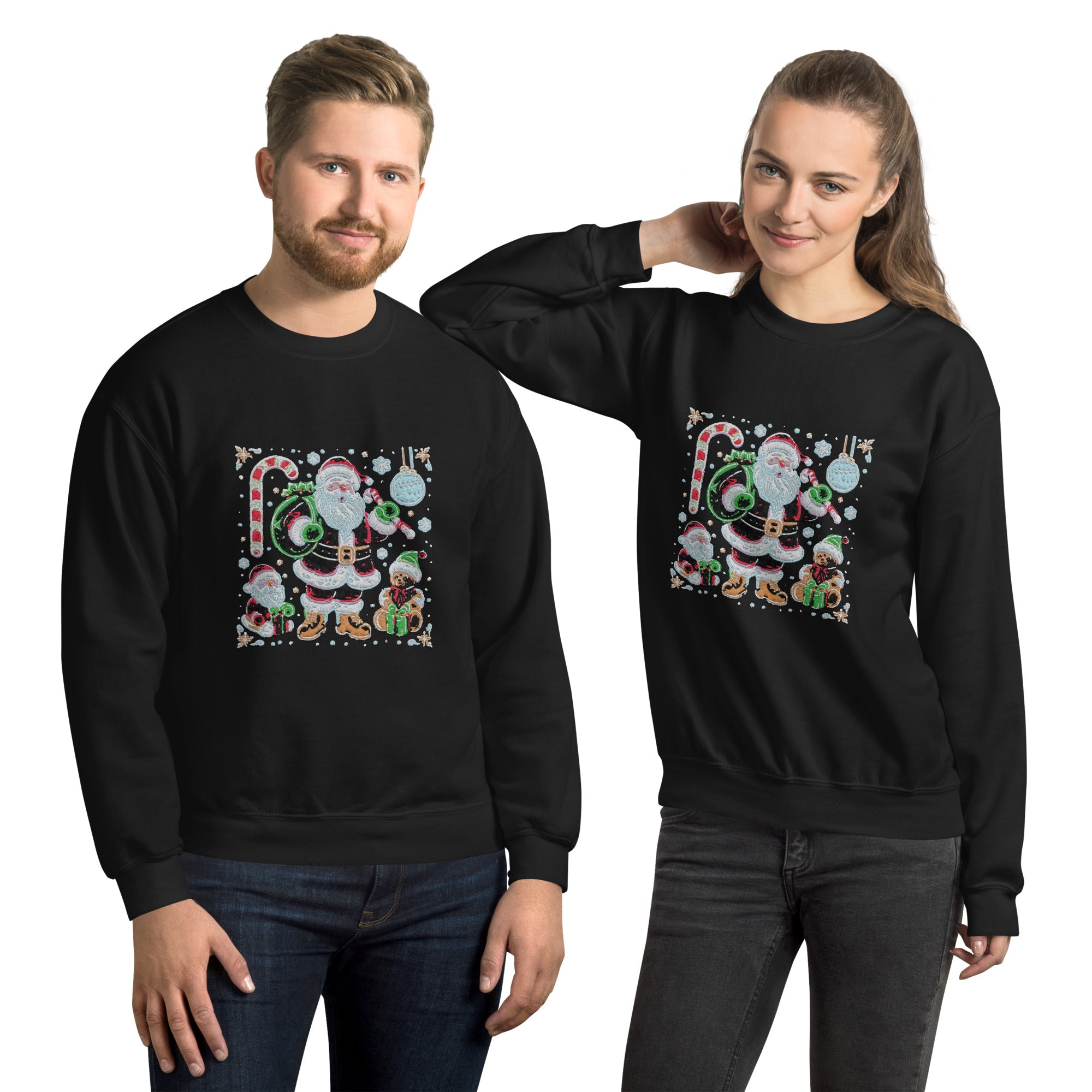vantageu christmas candies for all unisex sweatshirt front view