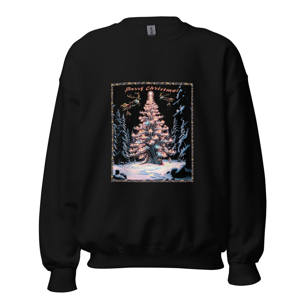 close up christmas fairy graphic print on mens premium fleece sweatshirt