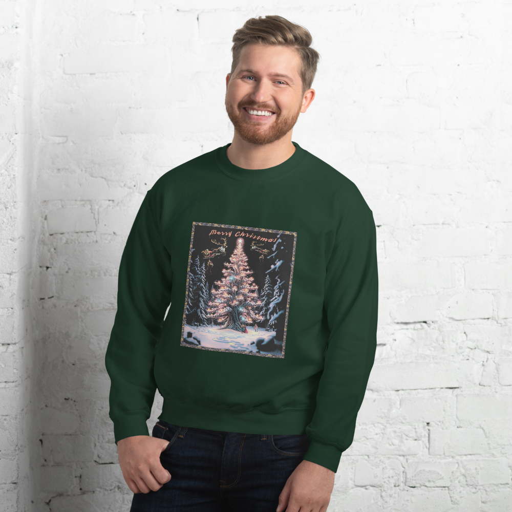 vantageu mens christmas fairy premium sweatshirt front view