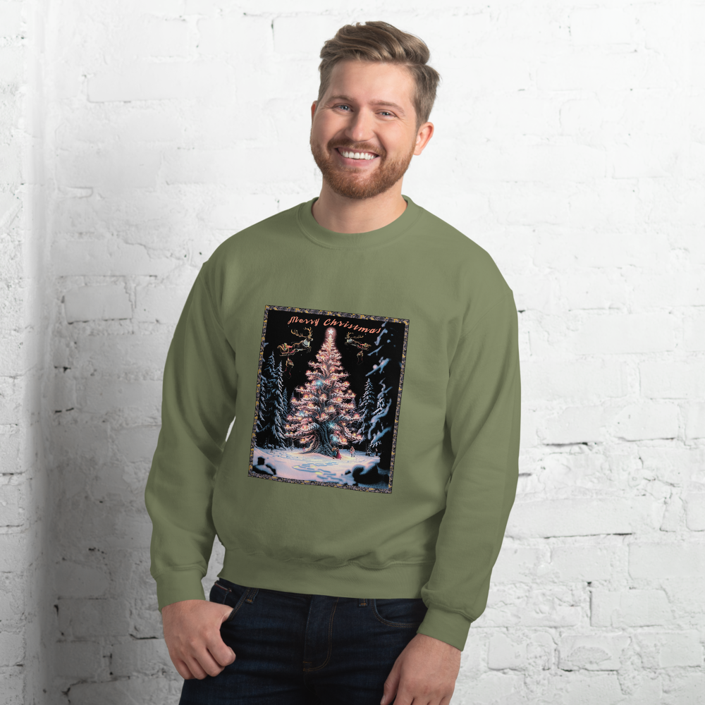 mens christmas fairy graphic sweatshirt vantageu holiday streetwear
