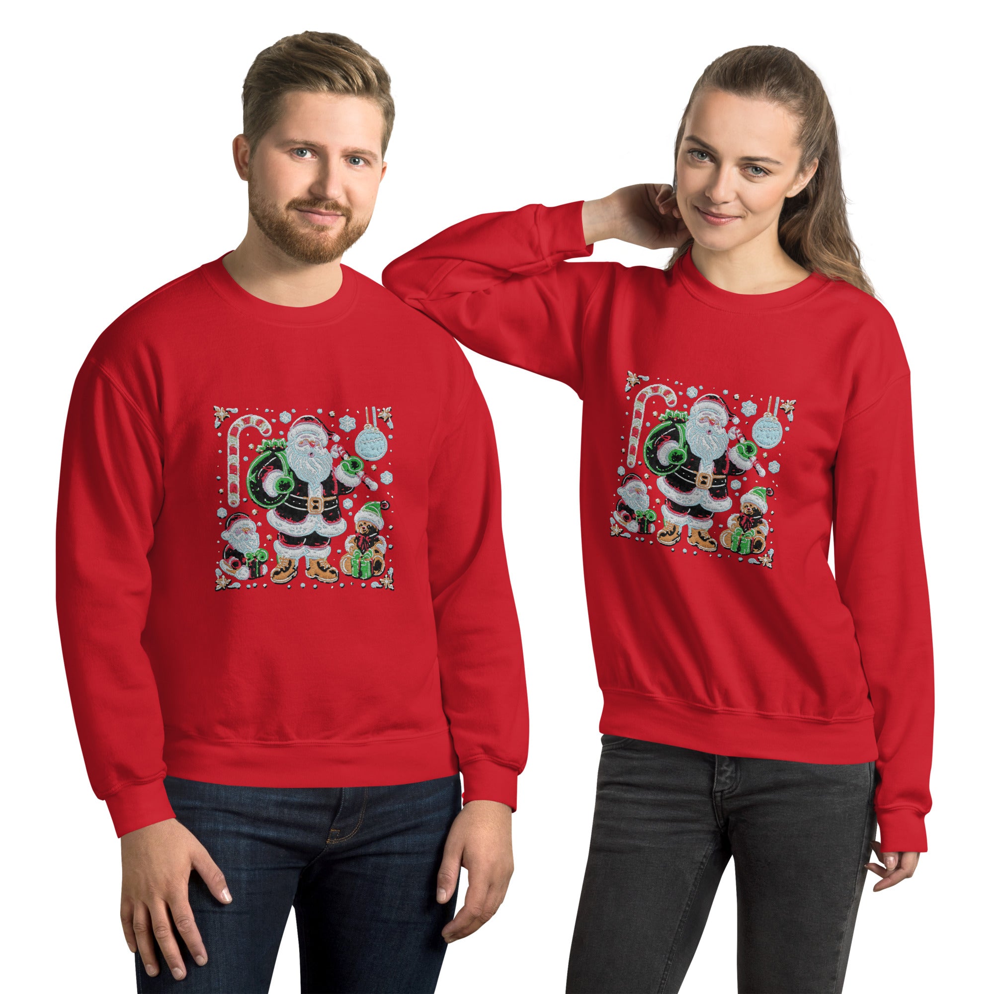 unisex christmas candies for all premium sweatshirt vantageu winter look