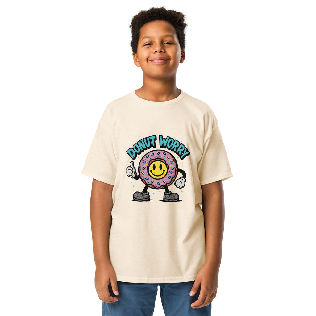 VantageU kids donut worry youth classic tee lifestyle model streetwear kid