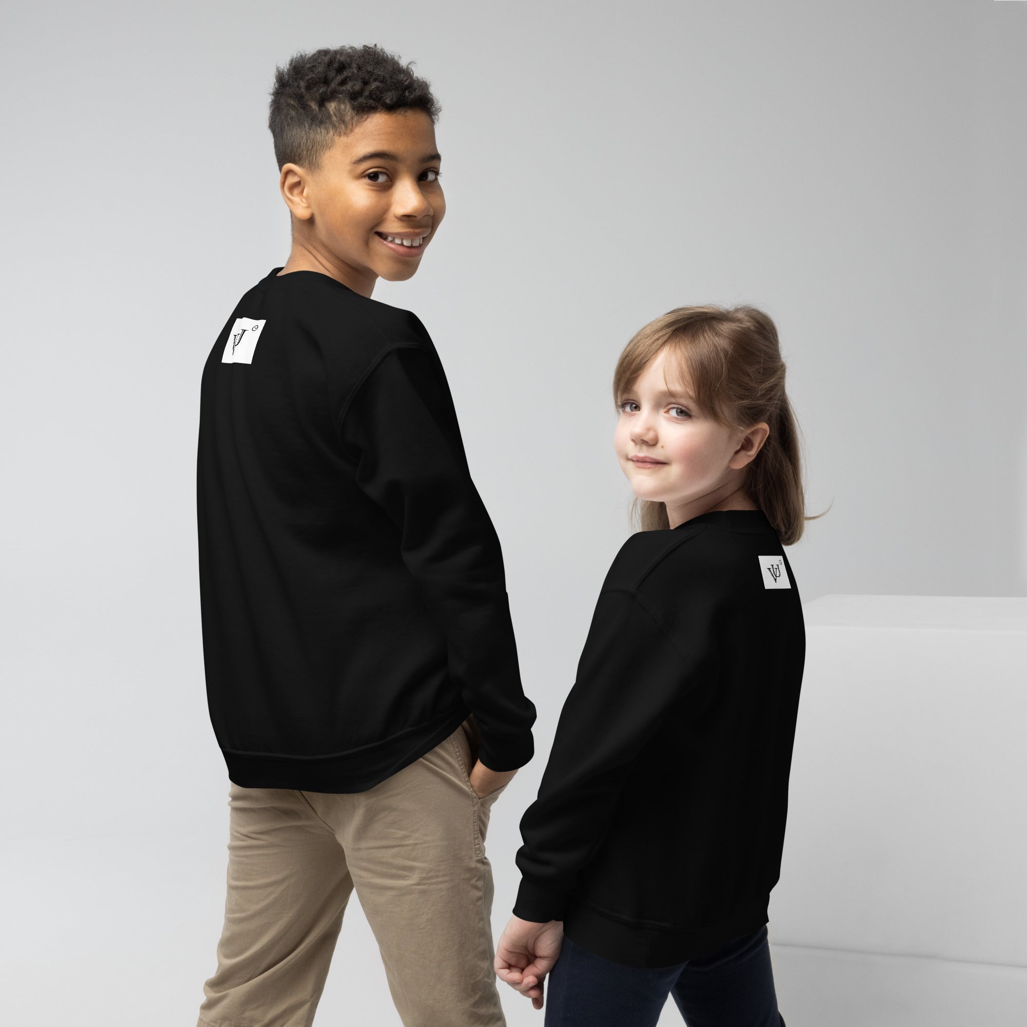 vantageu kids cool santa christmas tee back print detail