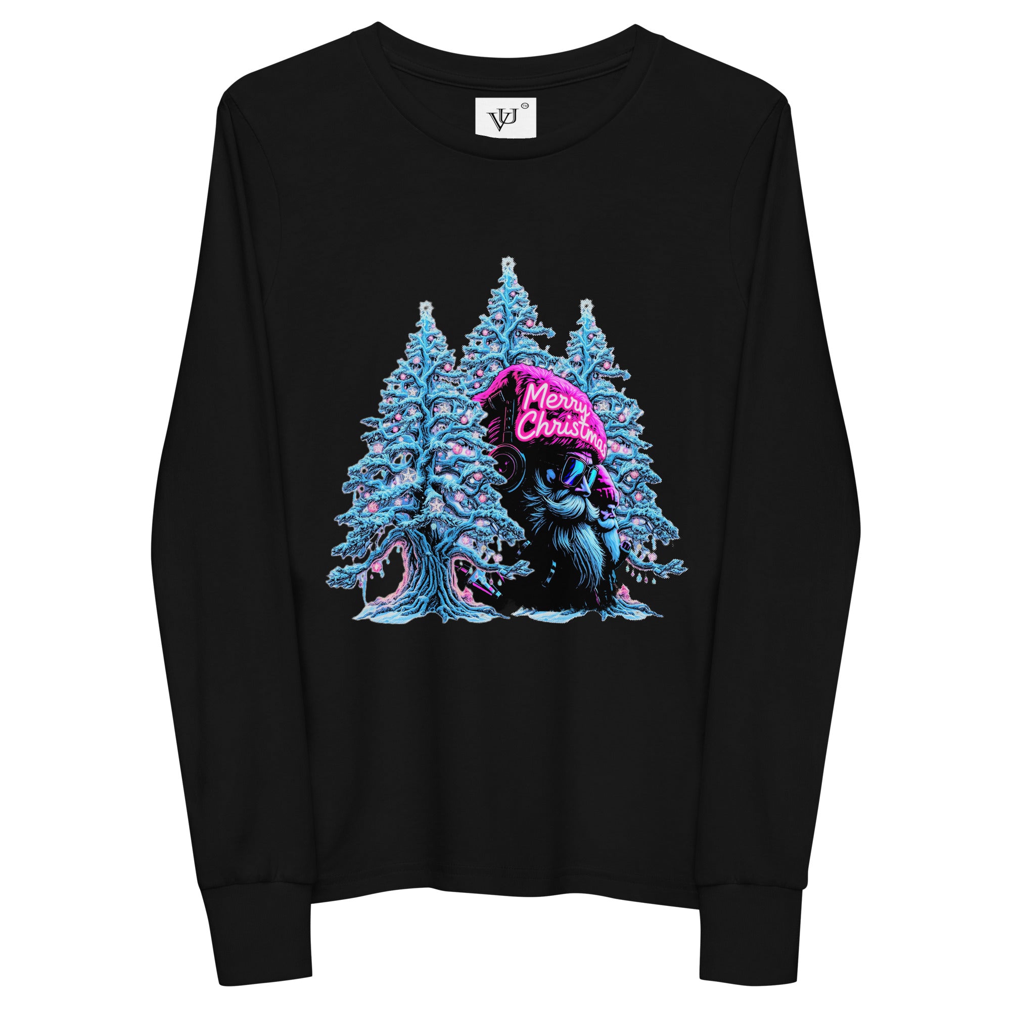 vantageu kids neon christmas premium tee lifestyle kids streetwear holiday