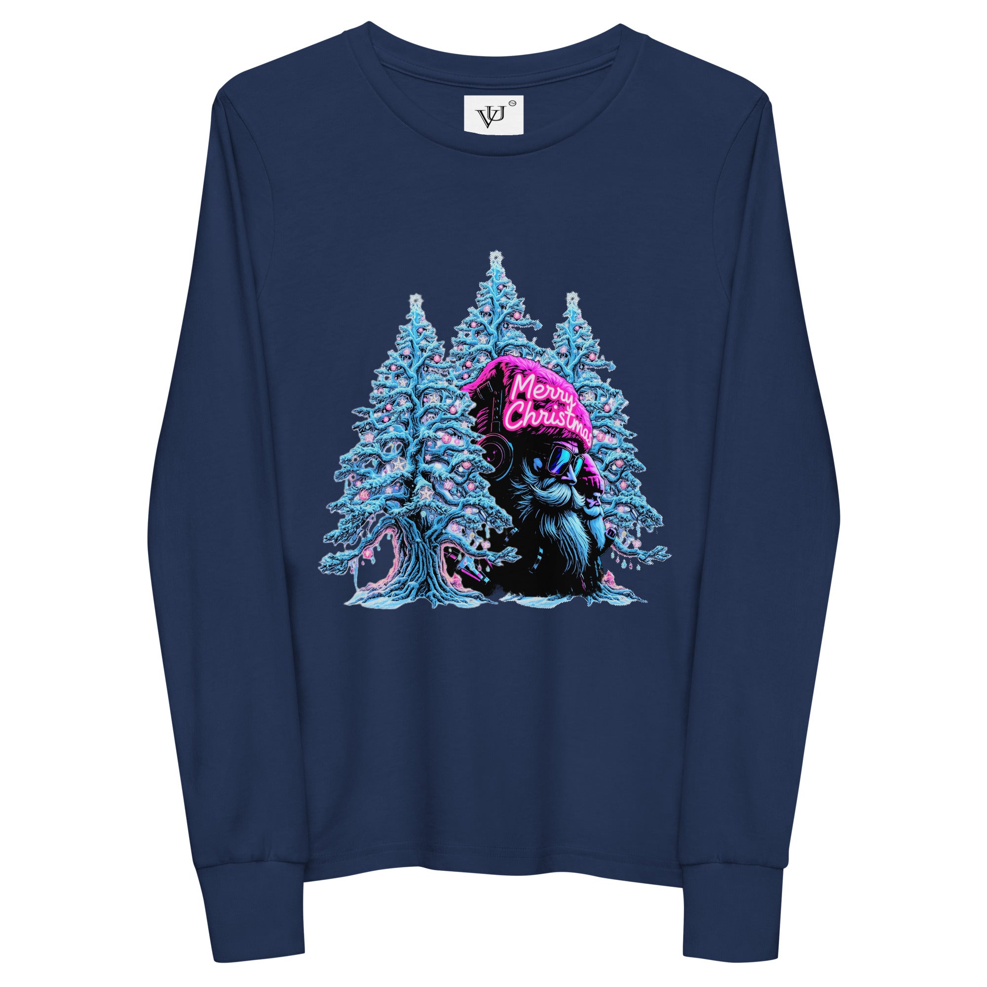 close-up vantageu neon christmas graphic print kids tee premium cotton